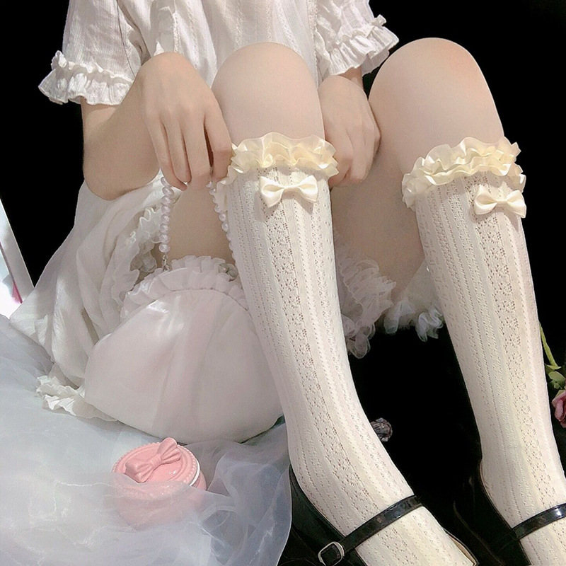 Japanese cute lace summer thin socks