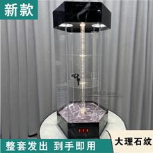 陈列柜欧式旋转展示柜展会产品首饰耳环展架手表盲盒手办收纳展柜