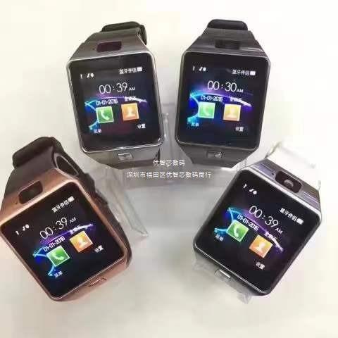 DZ09 reloj inteligente pulsera reloj teléfono bluetooth pantalla táctil foto fábrica en stock