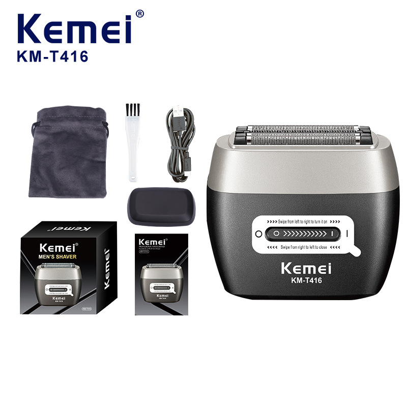 Kemei Kemei afeitador eléctrico recíproco profesional afeitador recargable sin escobillas afeitador doméstico KM-T416
