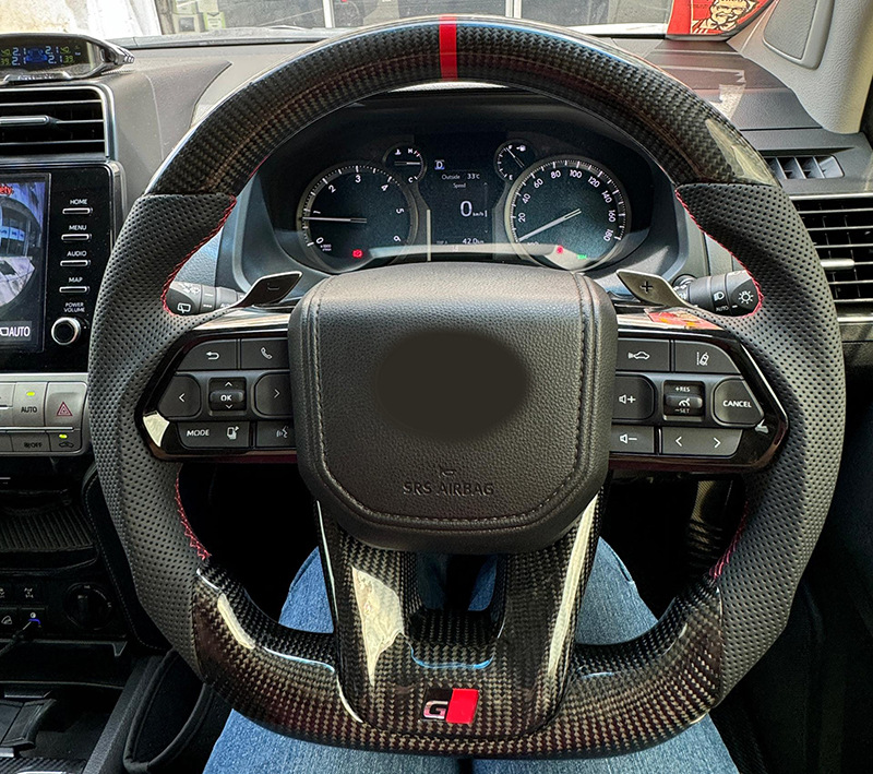 Cooluze Lc300 Lc200 Lc150 Fortuner Hilux Revo Forged Carbon Fiber Steering Wheel