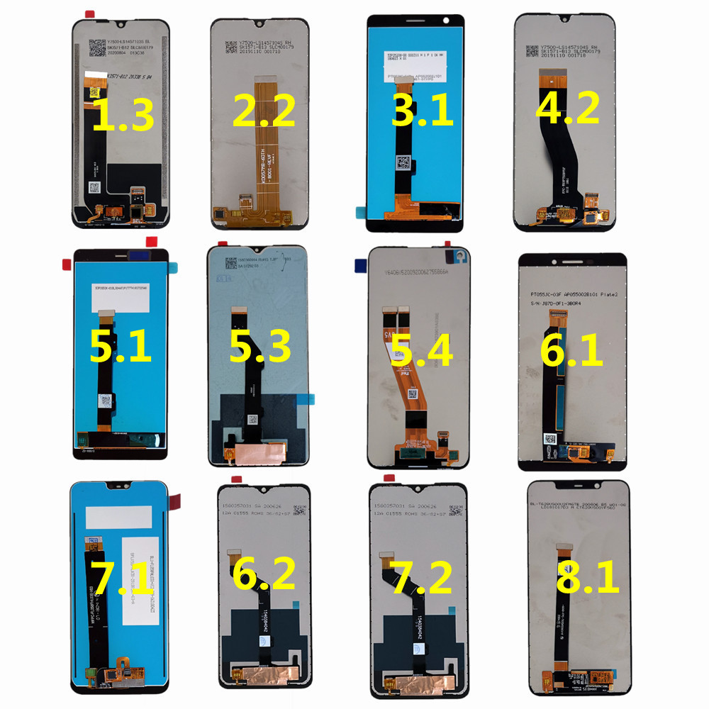 Aplicable a Nokia 2.2 / 3 / 4 / 5 C10 / 21 / 30 LCD Display Asamblea de pantalla de teléfono móvil