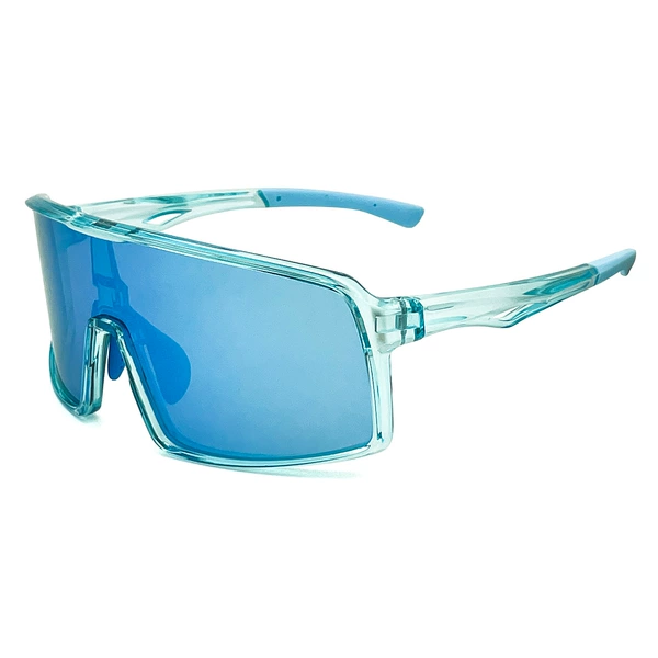Transparent blue box purple film