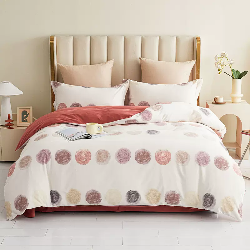 多喜爱美眠康纯棉秋冬保暖磨毛四件套全棉床单被套床上用品批发