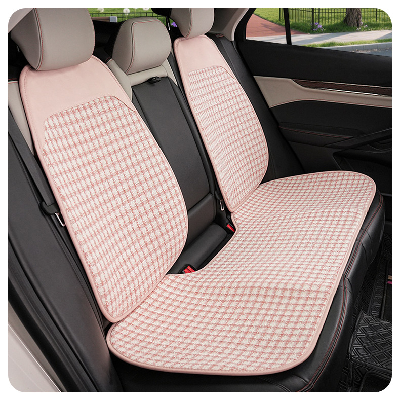 Car Seat Cushion, Suitable for All Seasons, Small Fragrance Style, Comfortable Car Seat Cover, Light Luxury, High-End Feel, Car Decoration Seat Cover