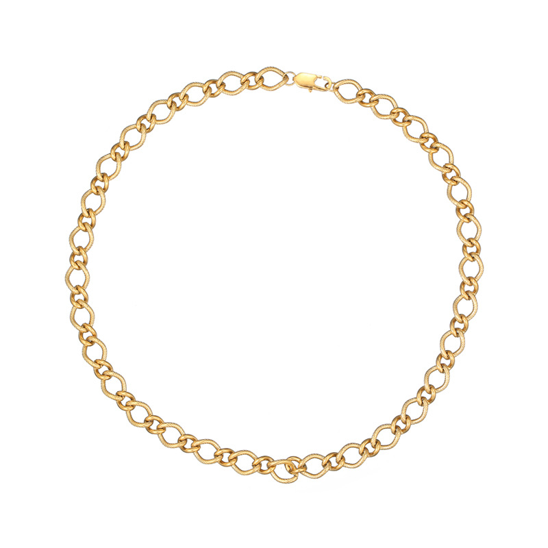 20g Weight Bracelets, Necklace Classification 1 Piece Quantity Elegant Retro Lady Geometric Stainless Steel Plating Bracelets Necklace