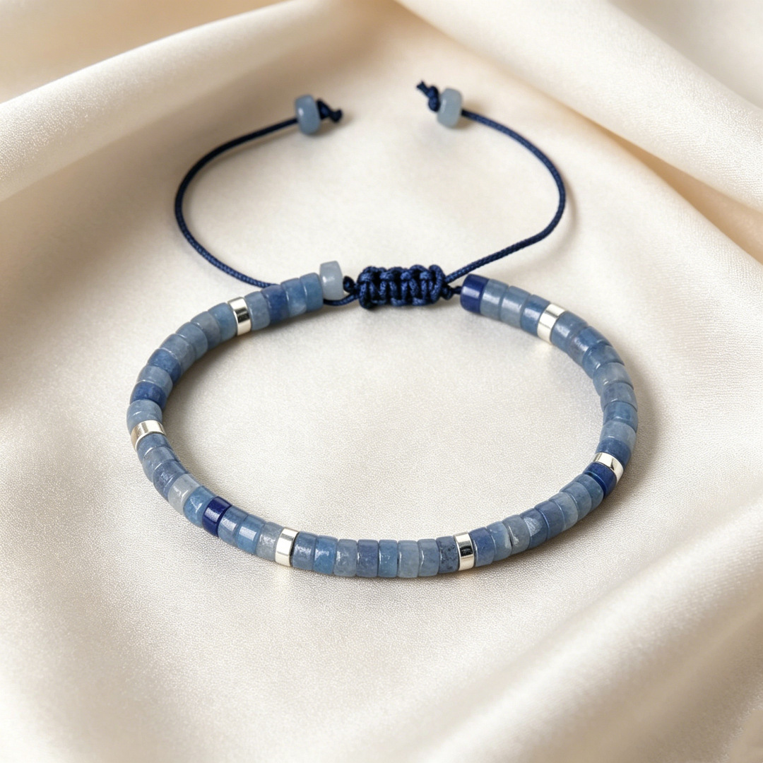 Organic sapphire beads