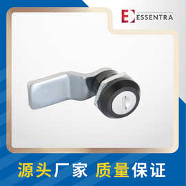 恒珠锌合金黑色转舌锁 MS7079Z-2-1 配电箱锁工业机柜小圆锁