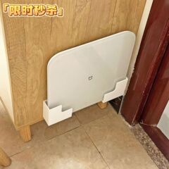 门后电子体重秤收纳架壁挂式免打孔置物架体脂秤上墙收纳神器支架