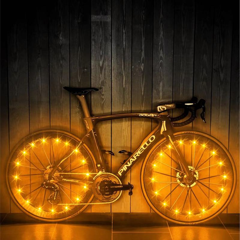 メーカー越境電子商取引自転車ホイールライトホットウィールスポークライトナイトライディングライトタイヤライトナイトランニングライトLEDライトストリング|undefined
