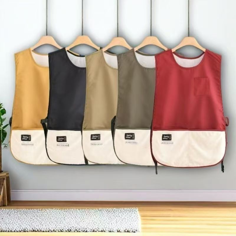 Household Kitchen Apron Anti-splashing Coffee Shop Work Clothes Breathable Vest Oversize Vest Unisex
