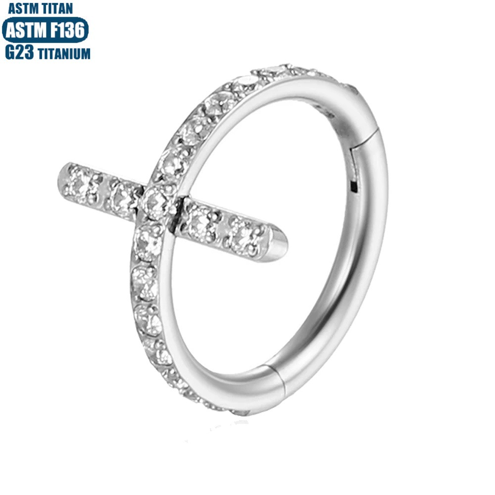 Labret piercing jewelry detail image