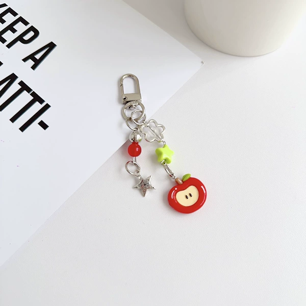 Red apple star pendant