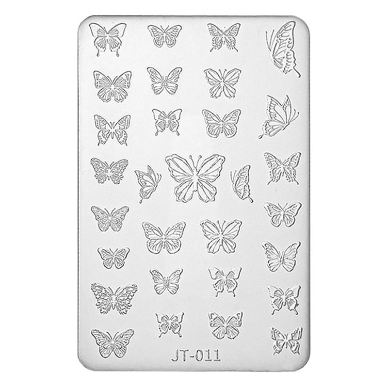 Posrari Internet celebridad uñas 3D alivio uñas molde cristal epoxi DIY tallado alto molde de silicona transparente