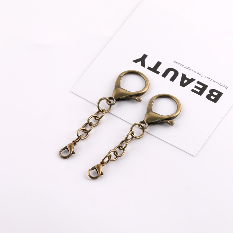 大小ロブスターバックル 4 セクションチェーンキーホルダー diy 車のキーホルダーペンダントジュエリー材料アクセサリー卸売在庫|undefined