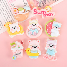 卡通西高地小狗饰品配件diy奶油胶手工手机壳发夹文具盒贴饰材料