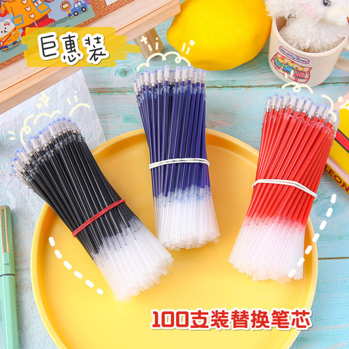 Hong Kong Sheng Wholesale Gel Pen Refill Full Needle Tube Bullet 0.5mm Water Pen Refill Korean Stationery Carbon Refill