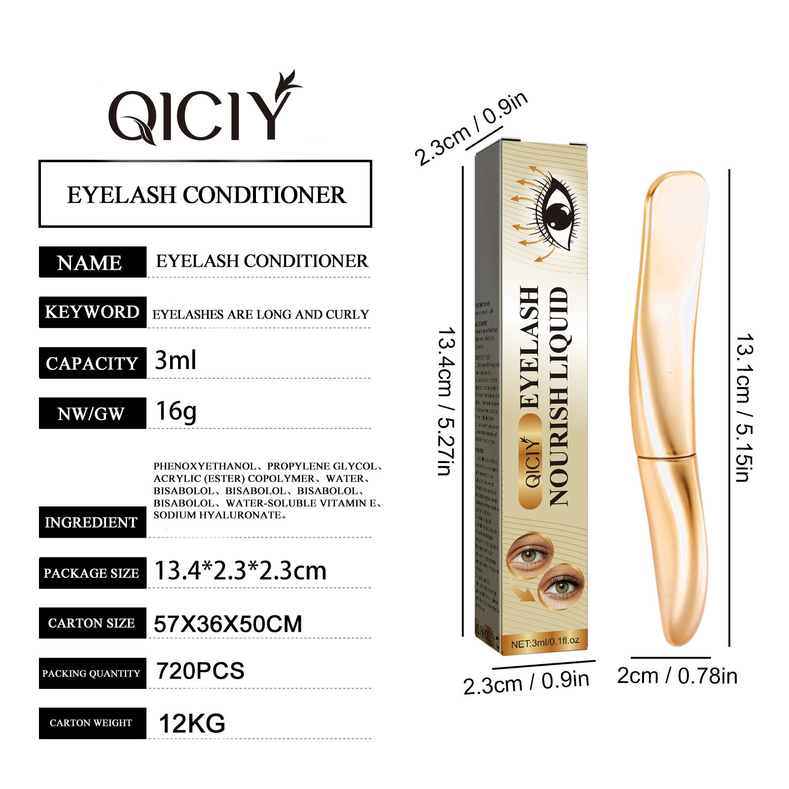 eyelash liquid nutrient solution is mild and non irritating to the eyebrows, sparse and repair eyelashes nutrient solution_voghion.com