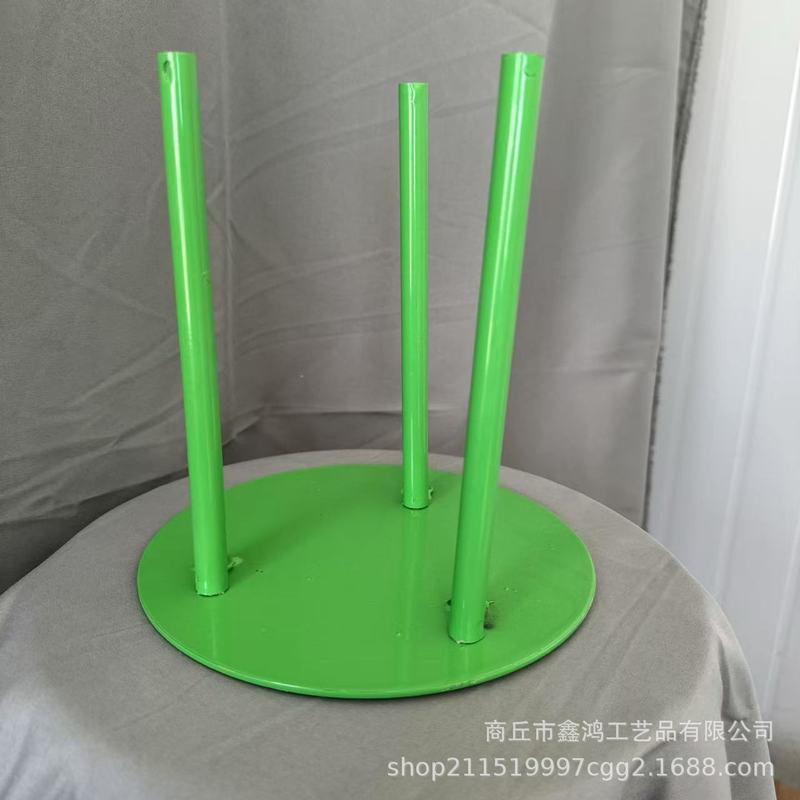 新しい紙花アートベース、結婚式用小道具、鉄製円盤ベース、巨大な紙花アート素材、花茎、スチール製ベース|undefined