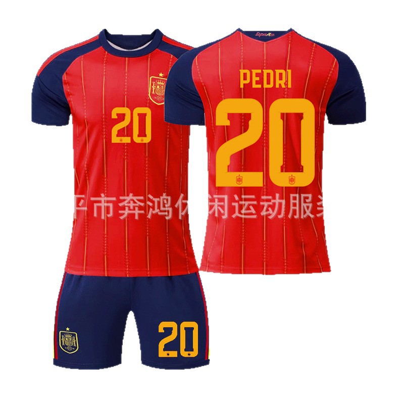 Fábrica al por mayor 2026 Copa del Mundo de la camiseta nacional española # 9 Yamal # 20 Pedri camiseta de fútbol