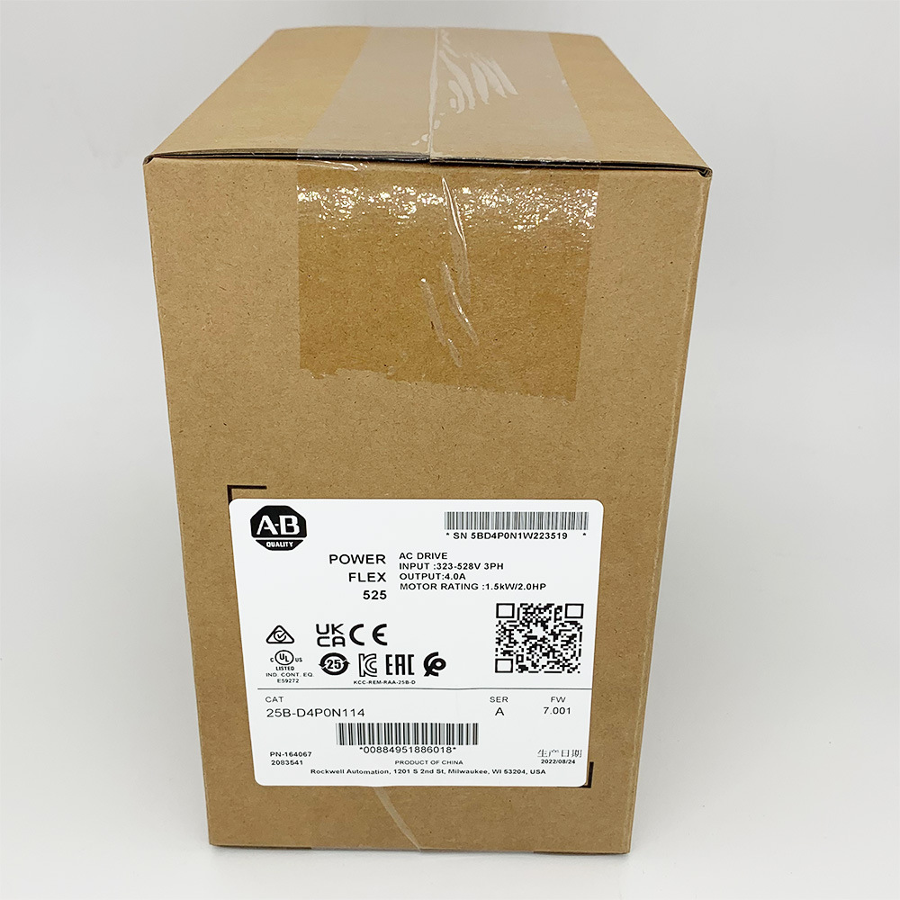 25B-D4P0N114罗克韦尔ABPowerFlex525变频器全新25BD4P0N114