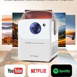 投影仪家用可连手机卧室投墙4k家庭影院迷你小自动对焦