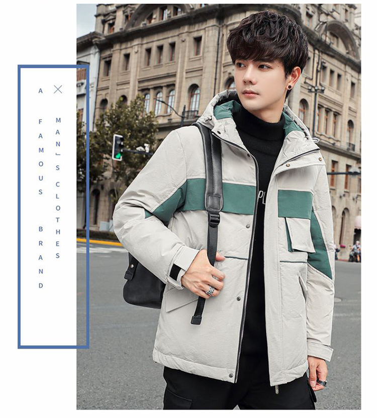 Short Coat Men's Down Jacket 2024 New Winter Korean Edition Student Thickened Trendy Brand_voghion.com