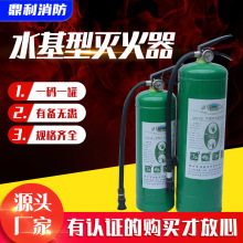 厂家直供车载家用商用水基灭火器 便携式绿色不锈钢泡沫灭火器