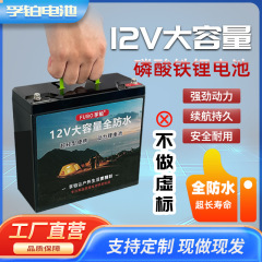 12V リチウム電池大容量屋外便利な防水リチウムリン酸鉄リチウム電池屋台ナイトマーケット LED ライトユニバーサルバッテリー