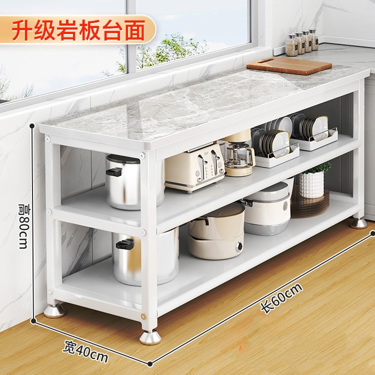 60 프레임리스 회색 및 흰색 암석 캐비닛