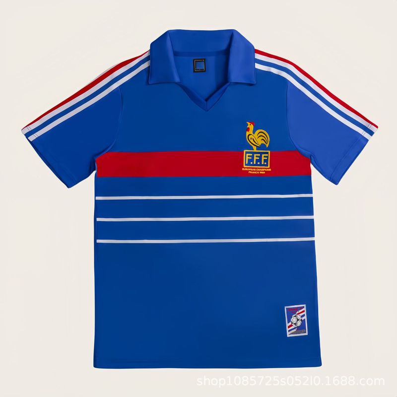 レトロサッカーユニフォームアルゼンチンスペインポルトガルフランスイングランドファン代表チームジャージTシャツトップ|undefined