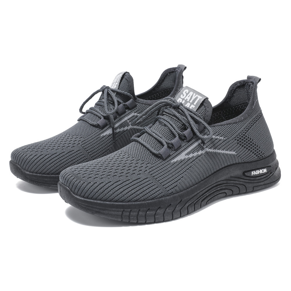 Zapatos de hombre personalizados primavera y otoño nueva tendencia transfronteriza universal zapatos deportivos ociosos zapatos de tejido volador zapatos fabricantes de zapatos de procesamiento de comercio exterior