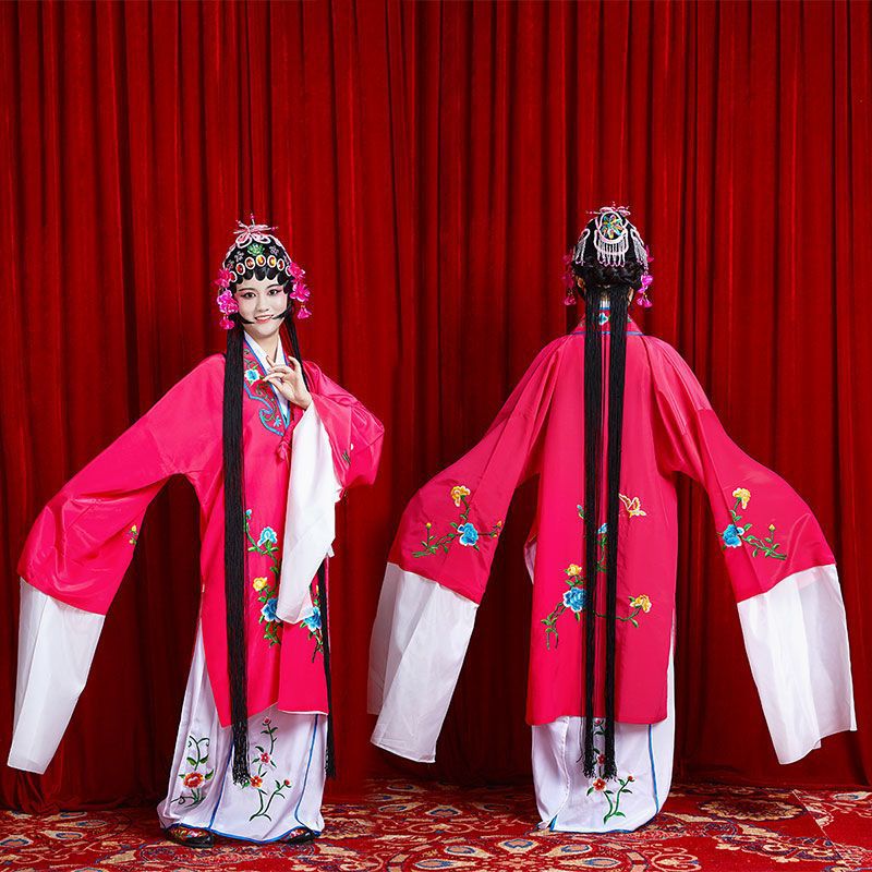 花旦戏服戏剧服装京剧戏曲练功服水袖越剧黄梅戏-阿里巴巴