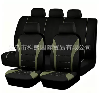 Universal seat cover — General-Purpose 5-Seater Car Seat Covers with - army-green-9-piece-set-five-seats