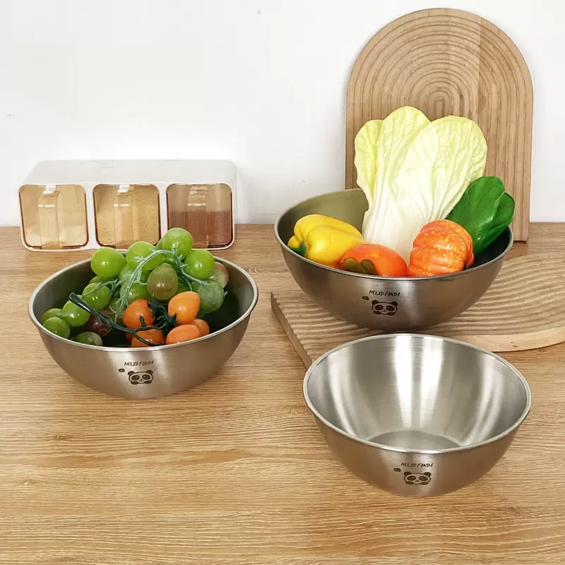 韩式304不锈钢料理盆家用带刻度打蛋盆加深厨房烘焙揉面盆搅拌盆