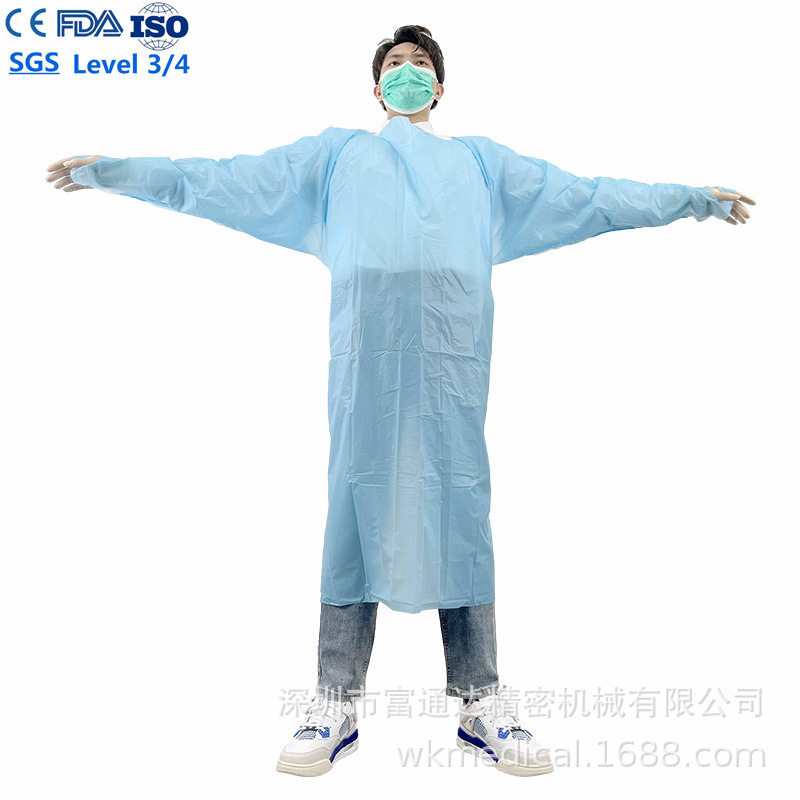 美国FDA一次性CPE塑料围裙45克塑料围裙用于细菌隔离