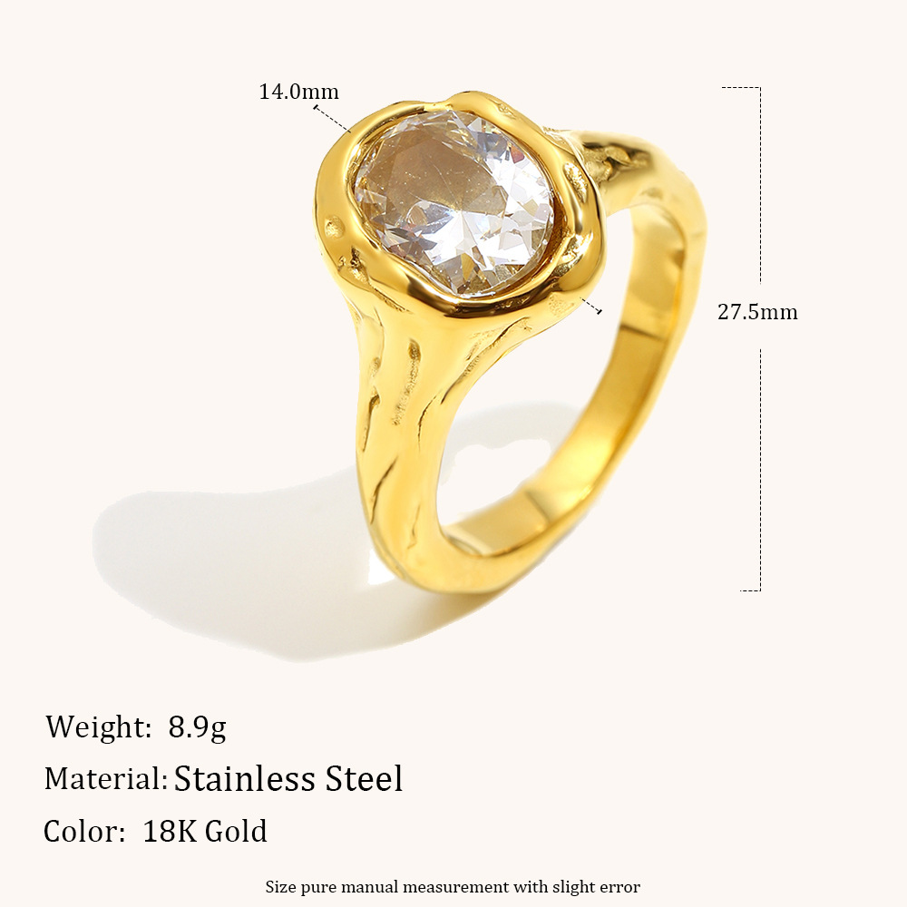 Anello di design scintillante per donna, elegante e comodo_voghion.com