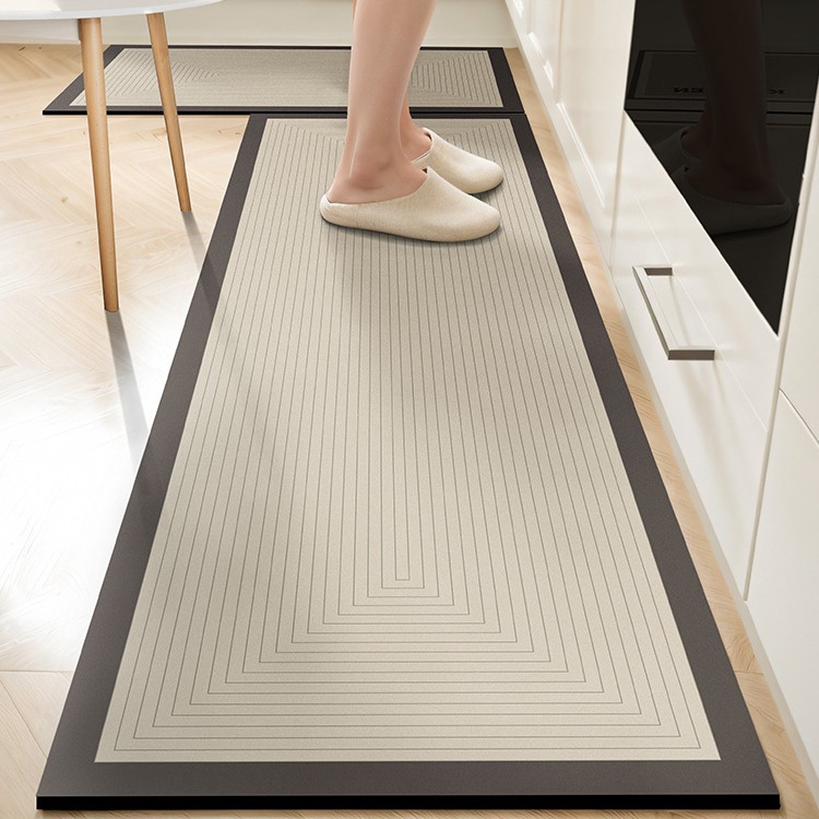 Simple Kitchen Diatom Mud Mat Household Absorbent Non-slip Oil-proof Wipe-free Dirty-resistant Foot Mat Easy-care Carpet