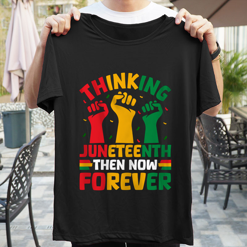 Cross-Border 2026 Summer Juneteenth June Festival European and American 1865 Men's and Women's Letter Short Sleeve T-Shirt Trendy Ins Style