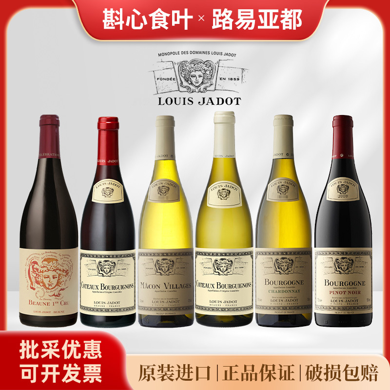 路易亚都/路易雅都勃艮第黑皮诺干红葡萄酒750ml法国原瓶进口红酒