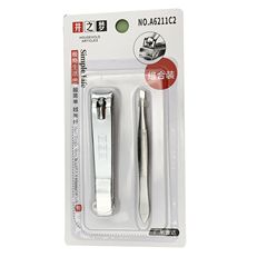 Set of Nail Scissors, Eyebrow Tweezers, Nail File, and Nail Nippers for Beauty Salon Wholesale