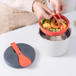 微波炉蒸饭煲带饭勺耐高温微波炉煮饭盒蒸煮热菜蒸锅饭煲现货