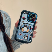 卡通支架磁吸企鹅iPhone15/14适用11苹果12/13PROMAX手机壳防摔套
