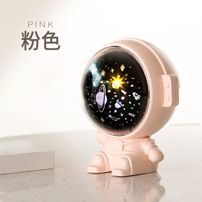創意宇宙飛行士星空灯USB充電音楽伴寝投影雰囲気灯宇宙飛行士満天星小夜灯|undefined