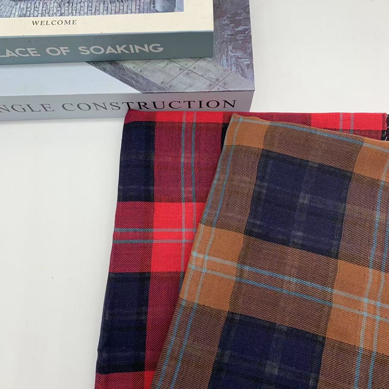 色织全棉双层格子布 双层双面格子衬衫童装衬衣连衣裙格子布