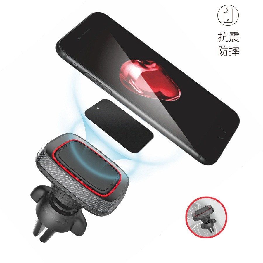 Cross-border creative navigation strong magnetic bracket multi-angle folding 720 rotating metal magnetic car mobile phone bracket