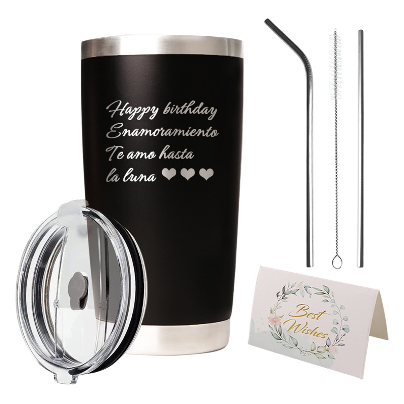 20oz taza de coche vaso de acero inoxidable regalo de Navidad DIY taza de coche taza de cerveza imagen logo taza de coche