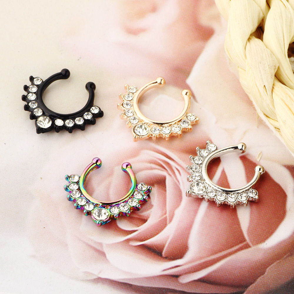 Pointed titanium steel lip stud product view