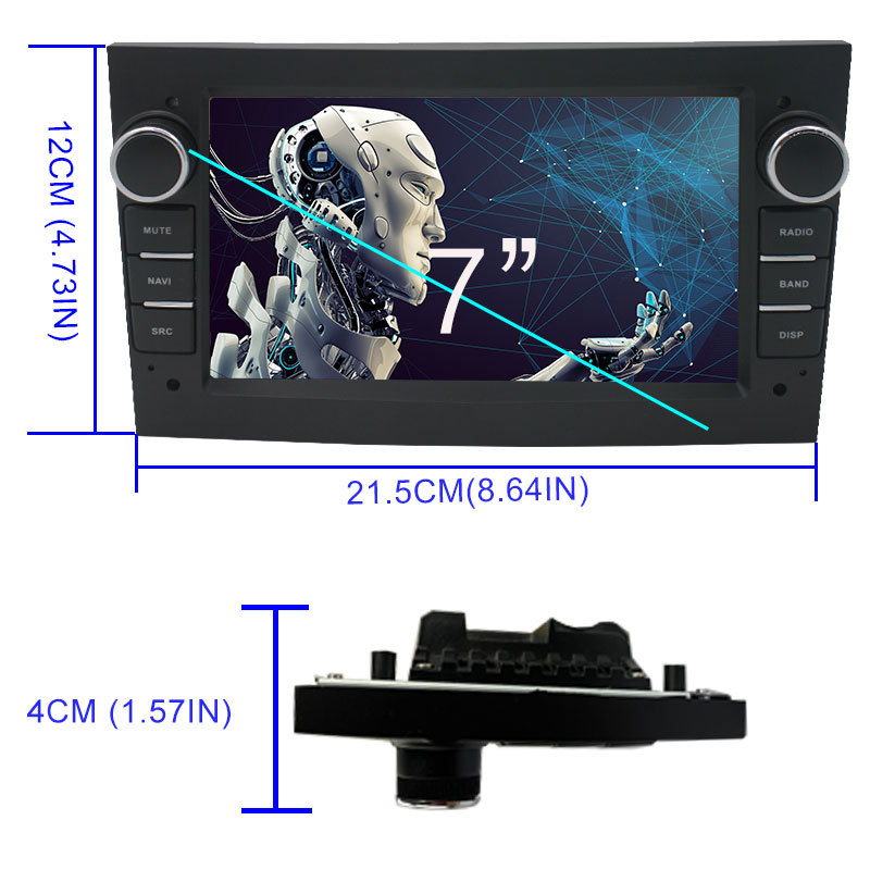 Suitable for Opel 7inch Car-Mounted Carplay Thin Android Gps Navigation Bluetooth All-In-One Device with Mobile Screen Mirroring