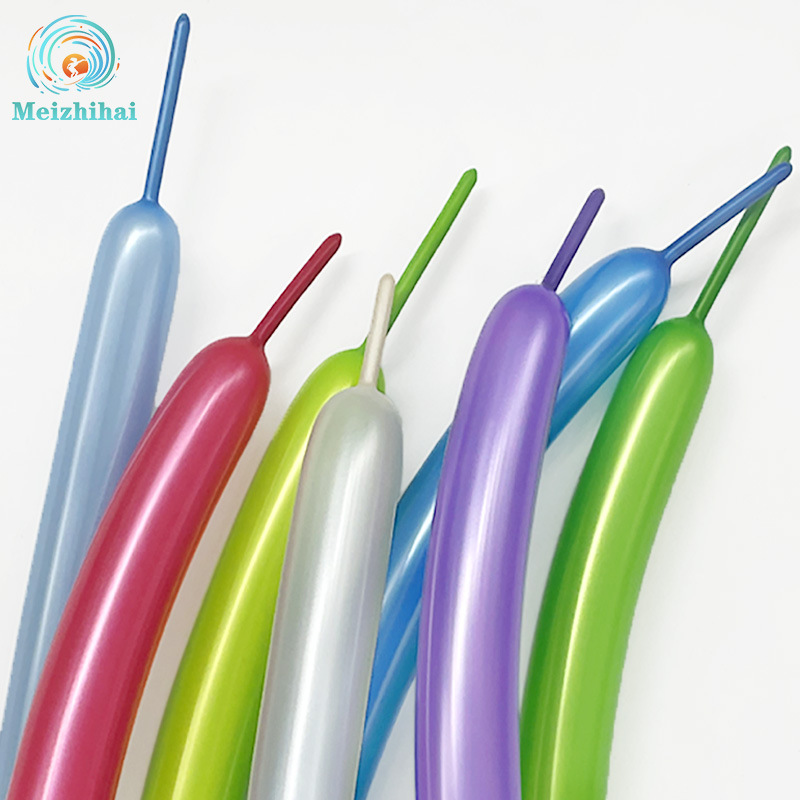 260 globo de decoración mágica de perla espesación de forma de globo trenzado parque empuje globo de juguete para niños